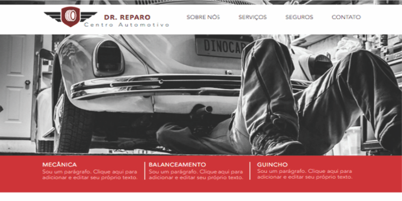 Criação de sites para oficina mecânica