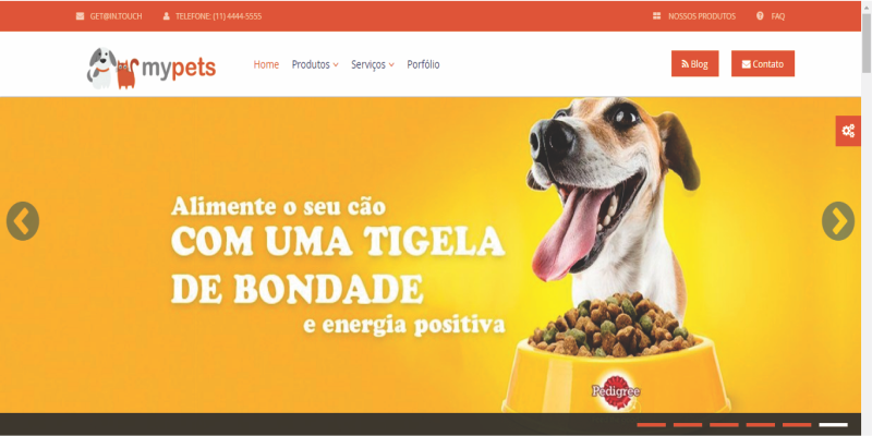 Criação de Sites para Pet Shops